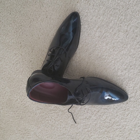 Men's Blue Lace up Shoes - Picture 3 of 6